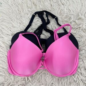 Victoria's Secret 2 Piece Bra Bundle Size 36DD Racerback Full Coverage